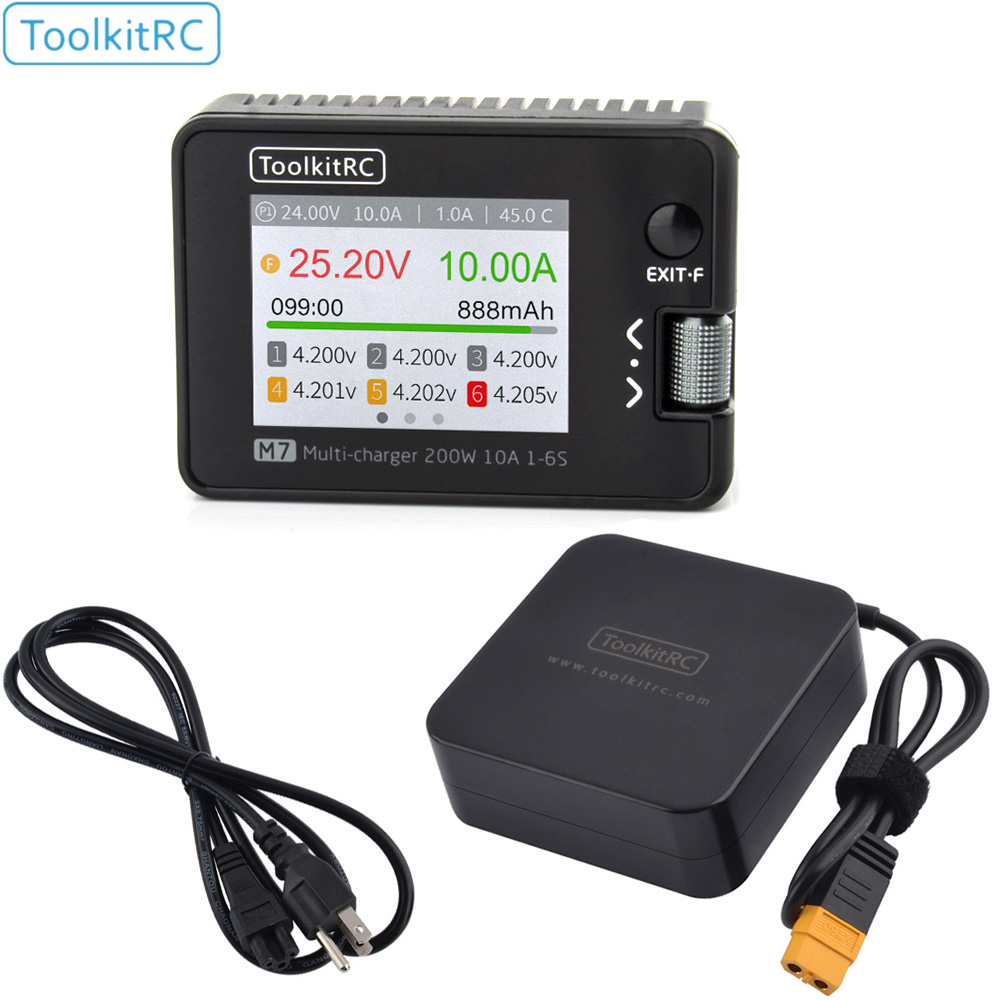 Smoke Stopper - ToolkitRC M7 200W 10A Balance Charger