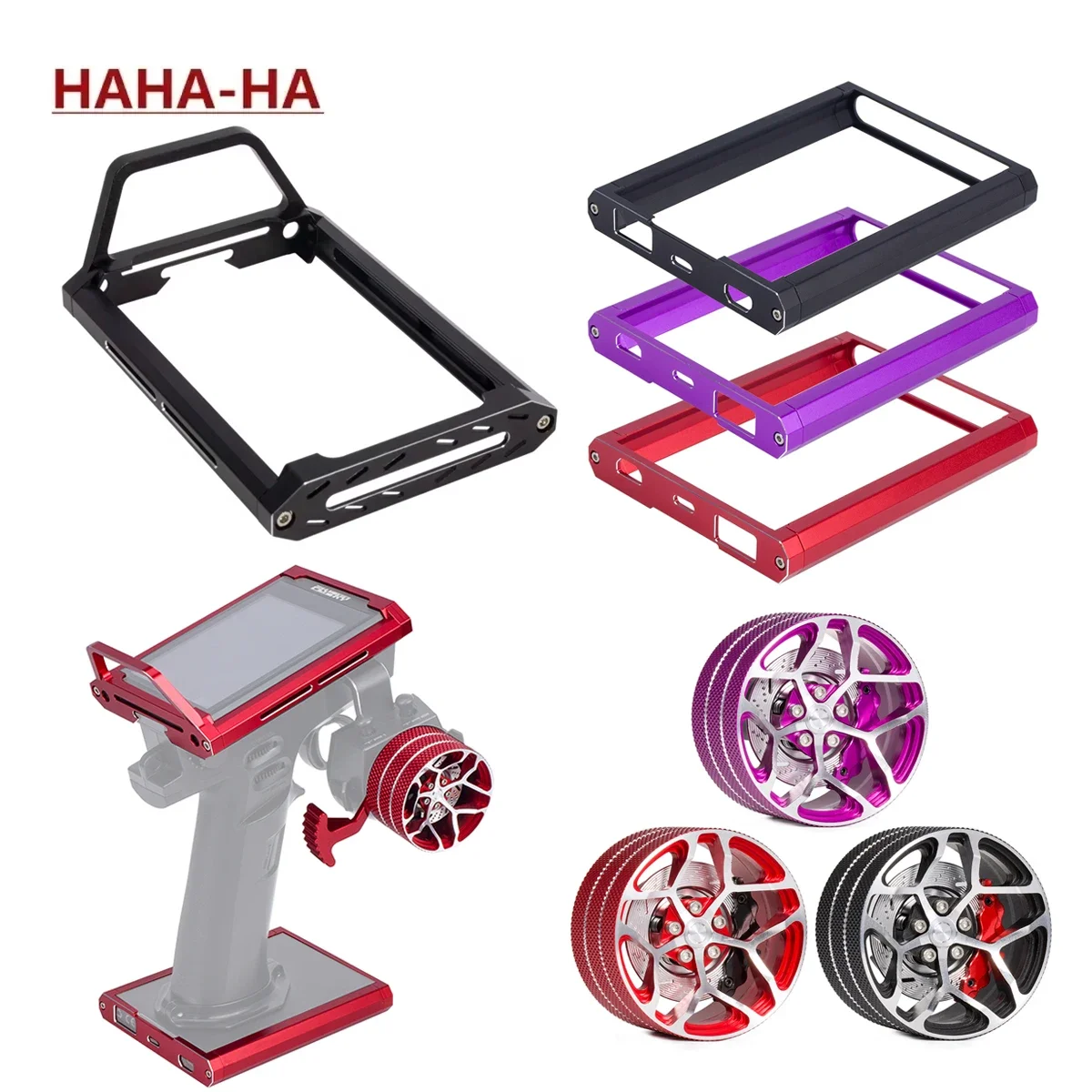 Flysky Transmitter - CNC Aluminum Transmitter Protector Frame Bracket