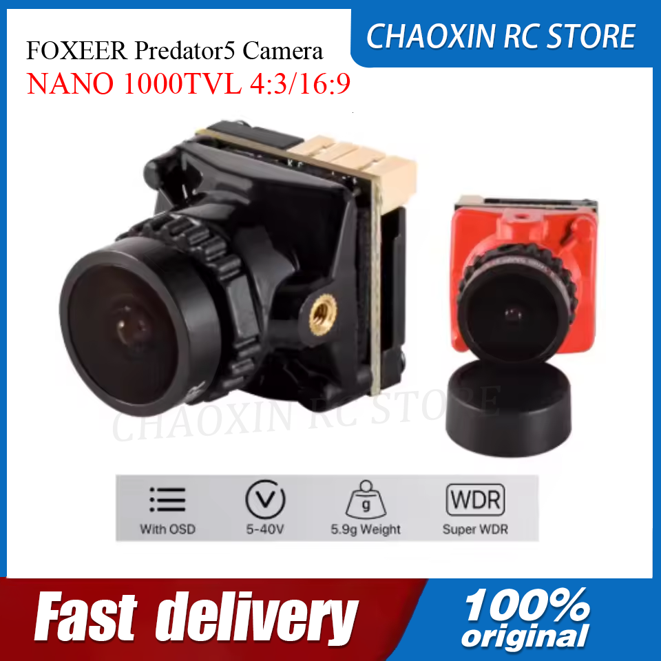Fpv Camera - FOXEER Predator5 Camera NANO 1000TVL 4:3/16:9
