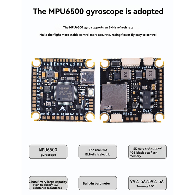 80A+F405/F722 STACK for 13inch - огляд і ціна F722 Flight Controller