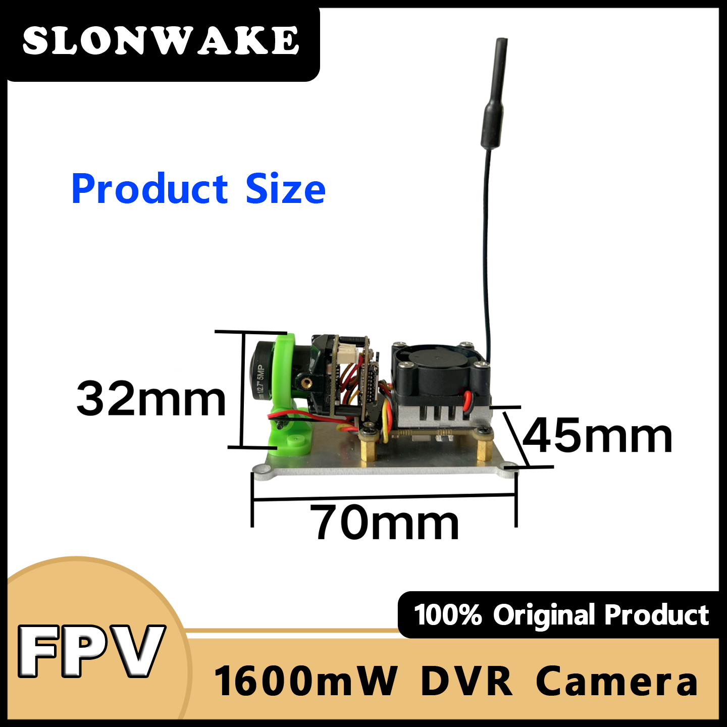 SLONWAKE 5.8G 48CH 200/500/100 - огляд і ціна Fpv Camera
