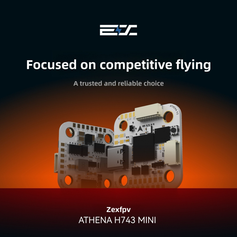 ZEX ATHENA H743 Mini Flight Co - огляд і ціна Betaflight Fc