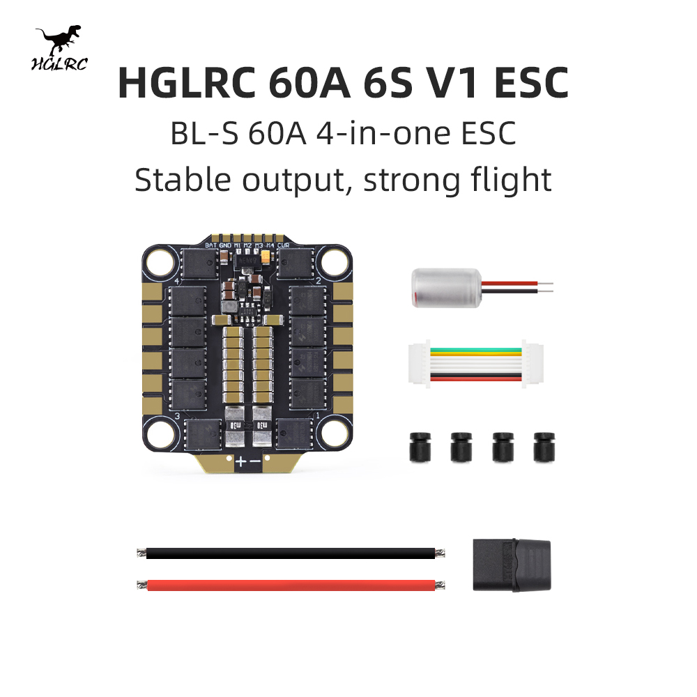 HGLRC 60A 6S V1 4-in-1 ESC BLH - огляд і ціна 4 In 1 Esc