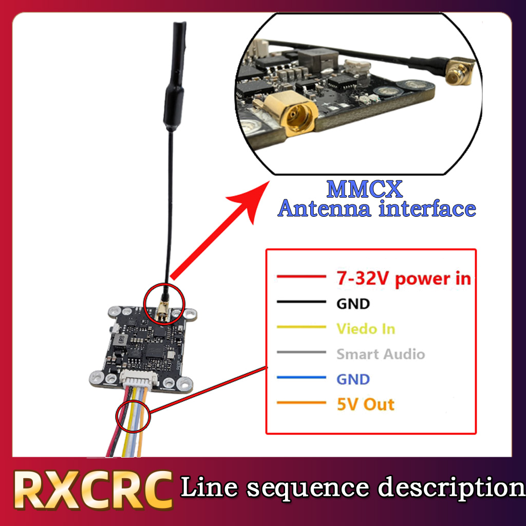 RXCRC 5.8G Module 48CH 1.6W VT - огляд і ціна Fpv Camera