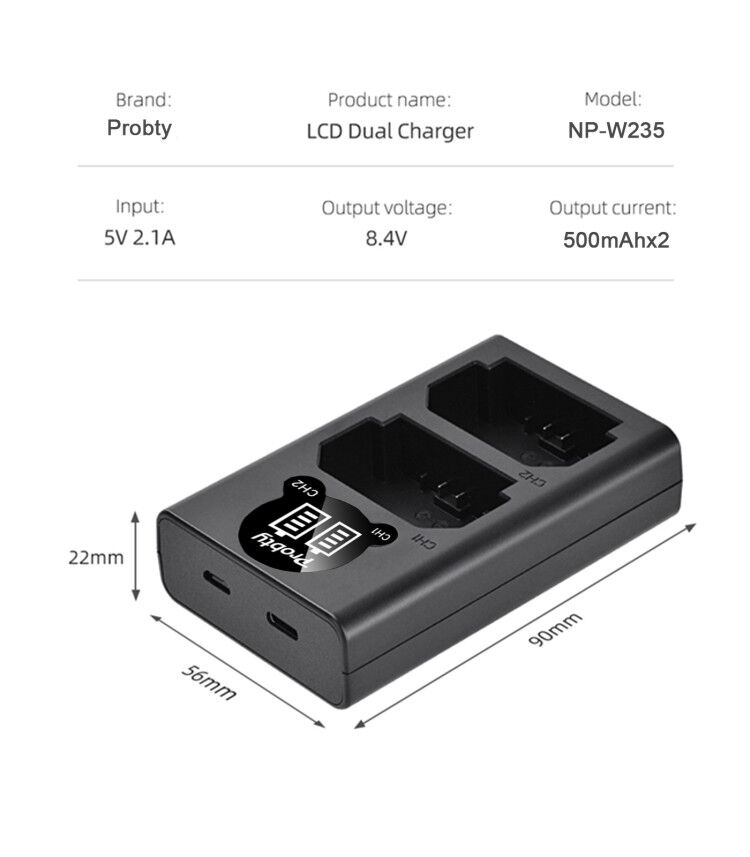 2200mAh NP-W235 NP W235 Batter - огляд і ціна Drone