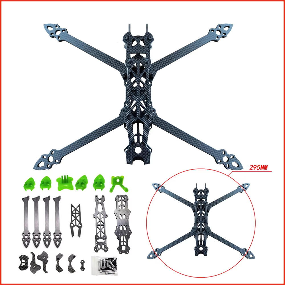 1pcs Mark4 Mark 4 HD 7inch 295 - огляд і ціна Carbon Fiber Drone Frame