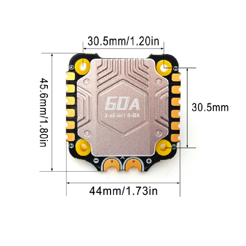 Stack BLS 60A F405 V4 Flight C - огляд і ціна Betaflight Fc