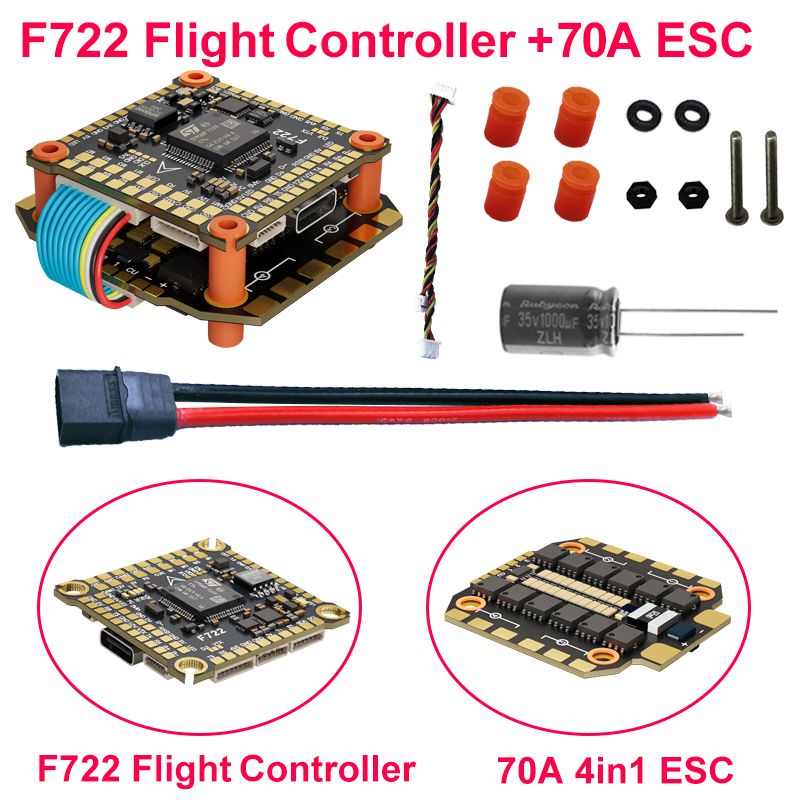 DAKEFPV F722 60A Stack ICM4268 - огляд і ціна F722 Flight Controller