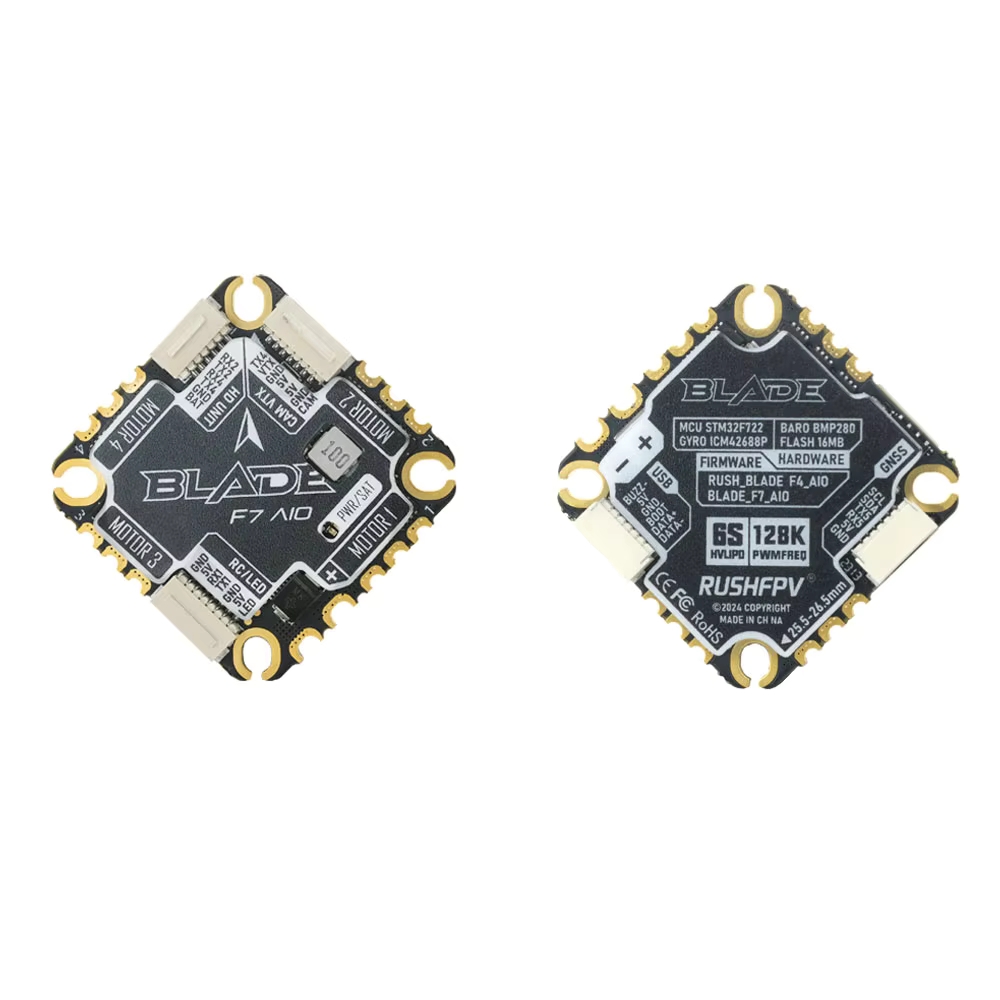 2026 RUSHFPV BLADE F7 45A AIO  - огляд і ціна F722 Flight Controller