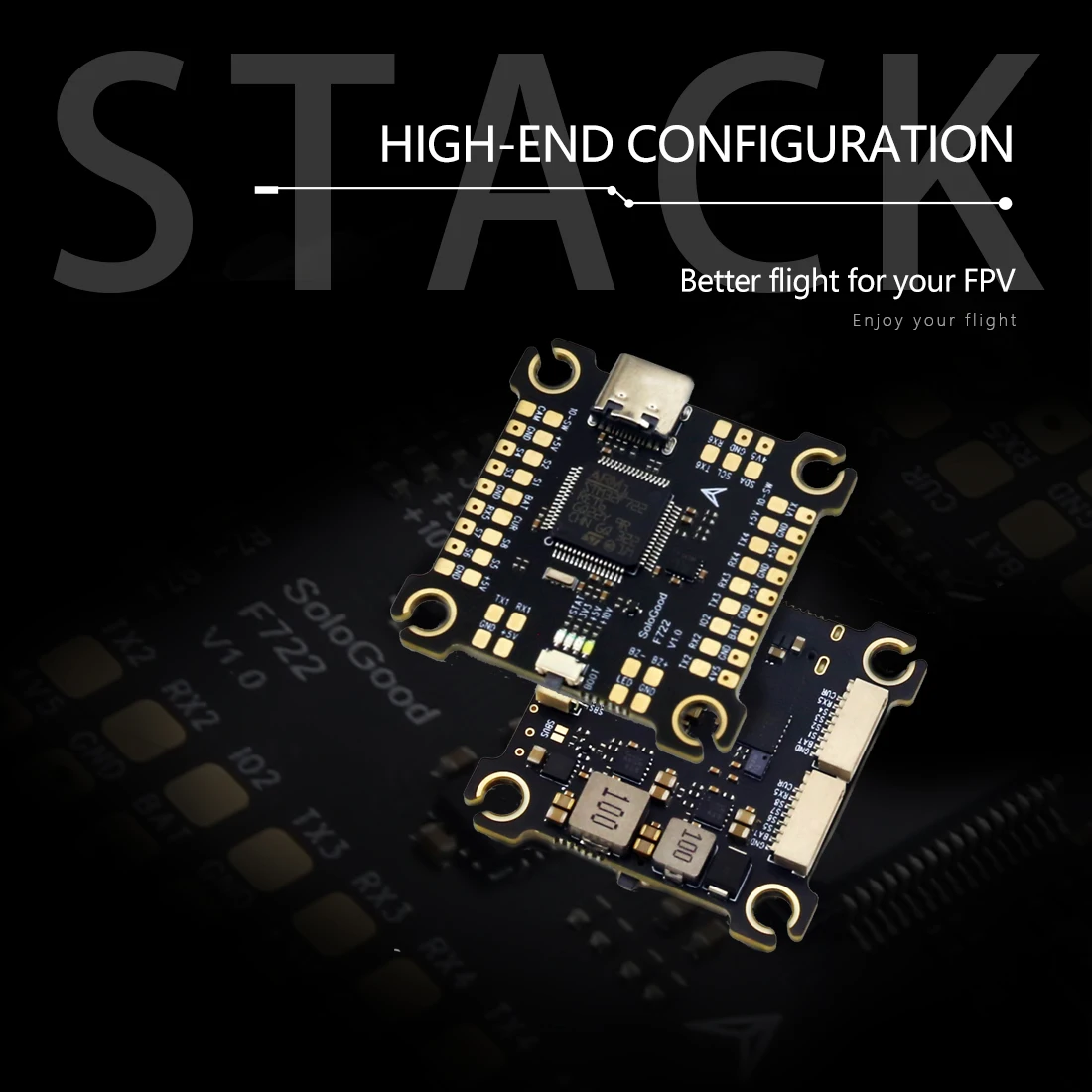 SoloGood F722 60A Stack ICM426 - огляд і ціна F722 Flight Controller