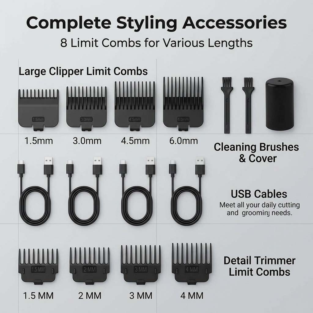 4 in 1 Men's Hair Clipper Set, - огляд і ціна 4 In 1 Esc