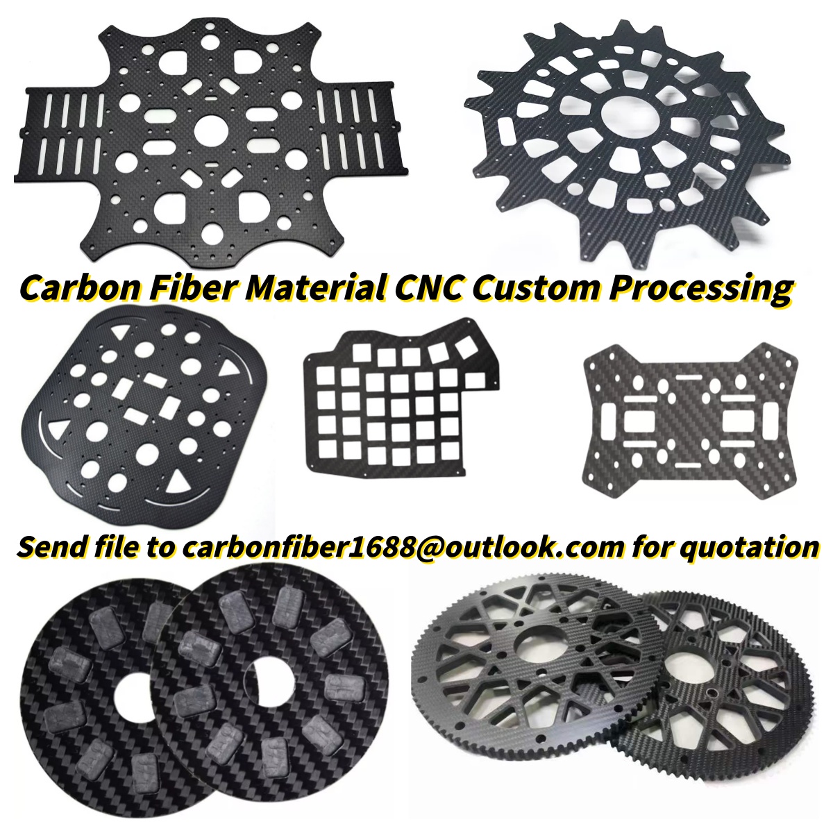 Carbon Fiber Sheet Plate Proce - огляд і ціна Carbon Fiber Drone Frame