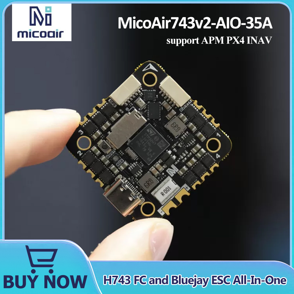 MicoAir743v2-AIO-35A H743 FC a - огляд і ціна Betaflight Fc