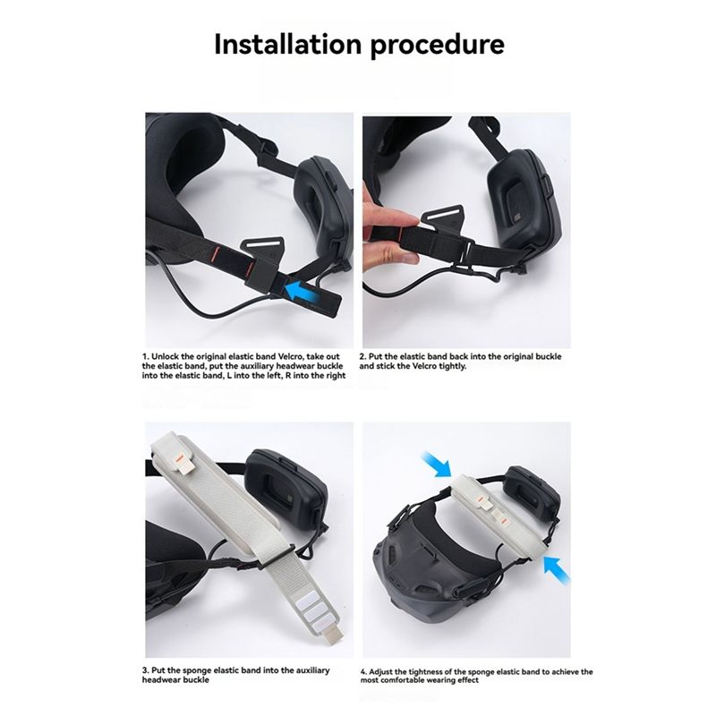 Y44A Auxiliary Headband for DJ - огляд і ціна Drone Goggles Dji