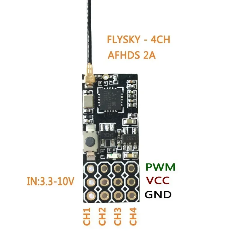 FS2A 4CH AFHDS 2A Mini Receive - огляд і ціна Flysky Transmitter